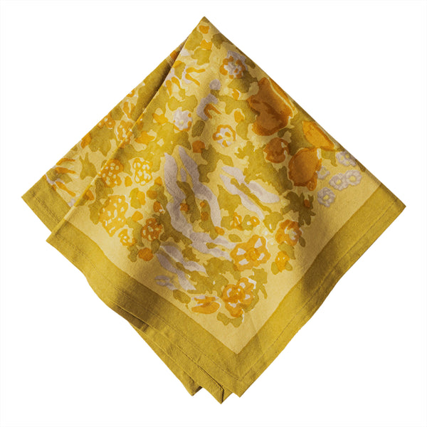 Jardin Mustard & Grey | Napkins - Set of 6