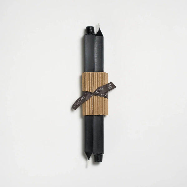12" Square Taper Handmade Beeswax Candles: Blush