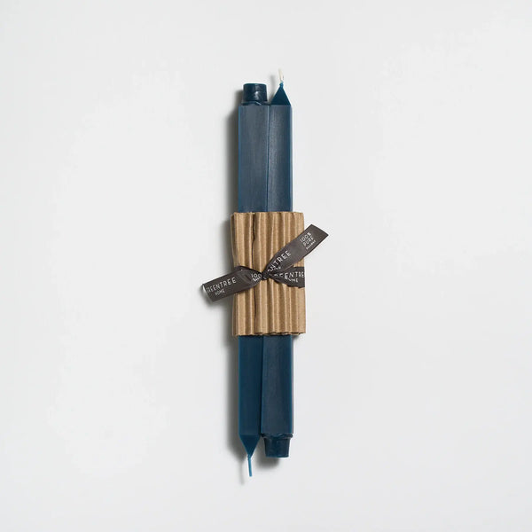 12" Square Taper Handmade Beeswax Candles: Blush