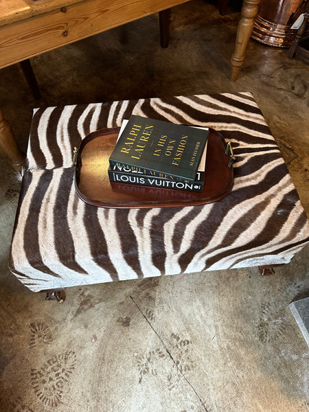 Zebra Ottoman