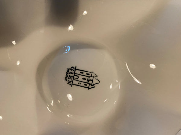 Gien White Oyster Plate