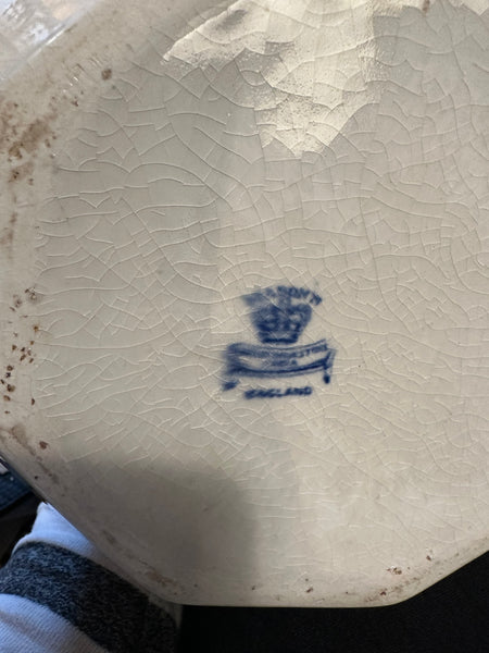 Mason's Blue and White Pitcher and Bowl