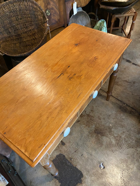 Pine 3-Drawer Side Table