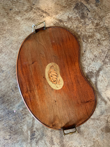 Inlaid Mahogany Tray