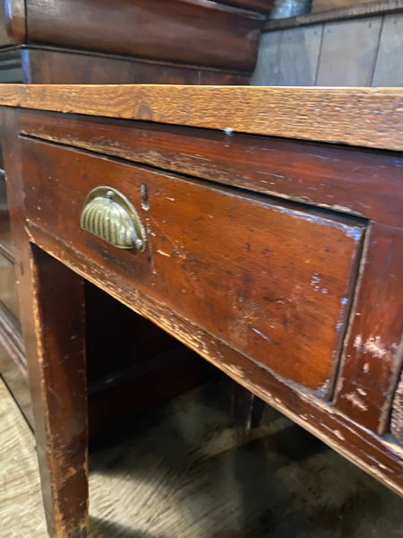 Victorian Pine Table with Painted Base