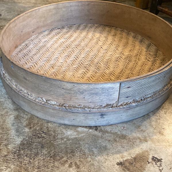 English Beech and Split Cane Hop Sieve