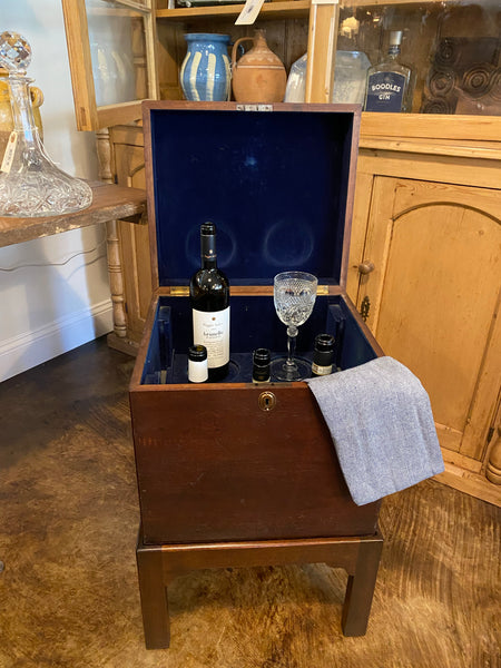 English Mahogany Cellarette