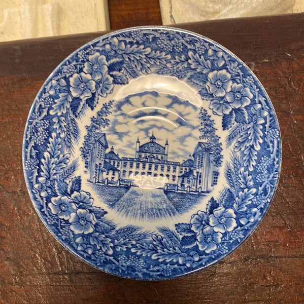 Blue and White Cup and Saucer