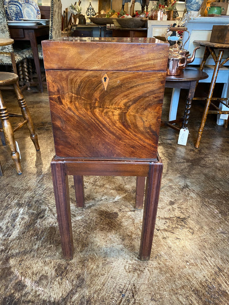 Mahogany Cellarette on Stand