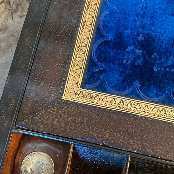 Tunbridge Ware Writing Slope with Brass Inlay