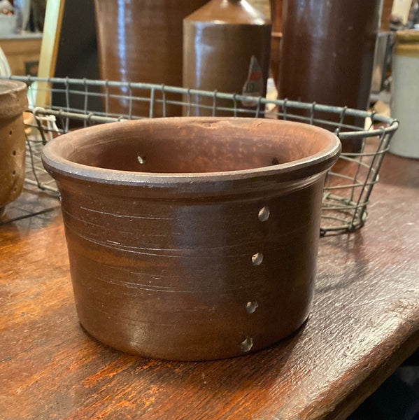 French Salt-Glazed Cheese Strainer
