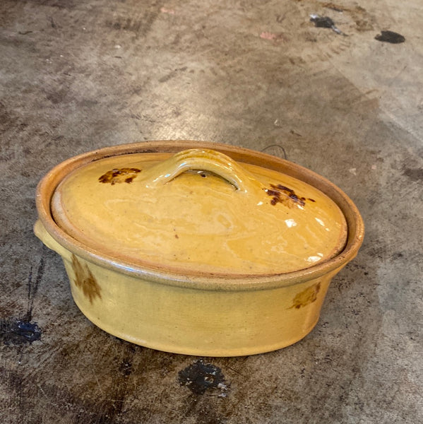 French Earthenware Casserole with Lid