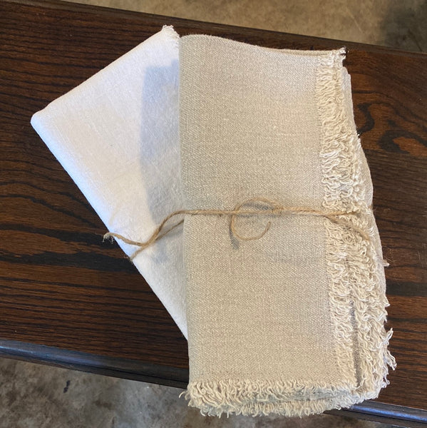 Natural Provence Linen Napkins, Set of 4