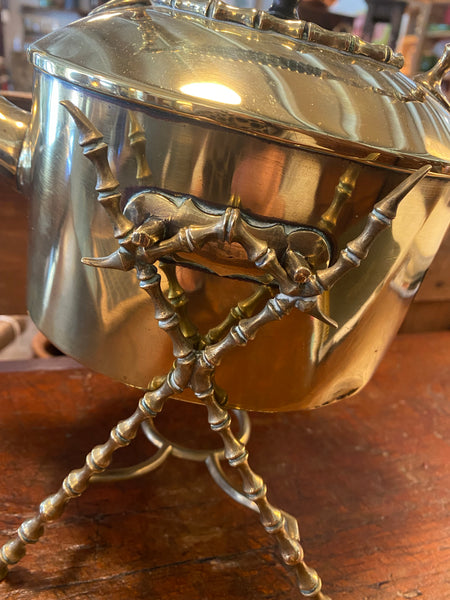 Brass Teapot on Stand