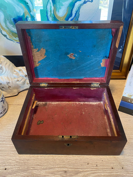 English Box with Brass Inlay