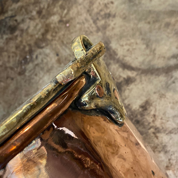French Brass and Copper Pot