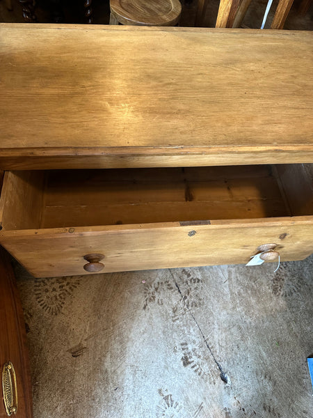 Pine Chest with One-Drawer, England