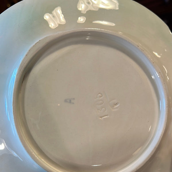 Vintage 1900s Five Lille Artichoke and Asparagus Plate