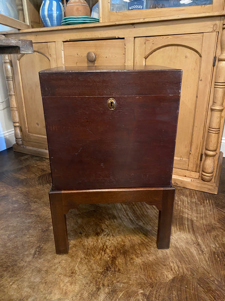 English Mahogany Cellarette
