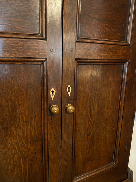 English Oak Corner Cupboard