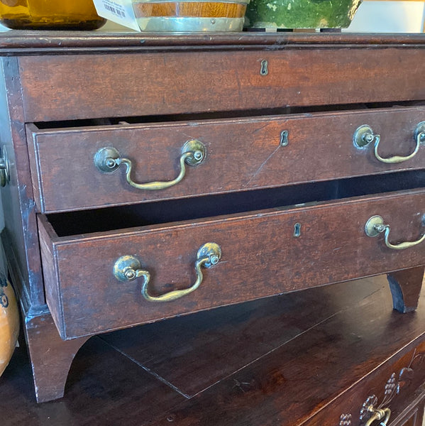 English Mahogany Bachelor's Chest