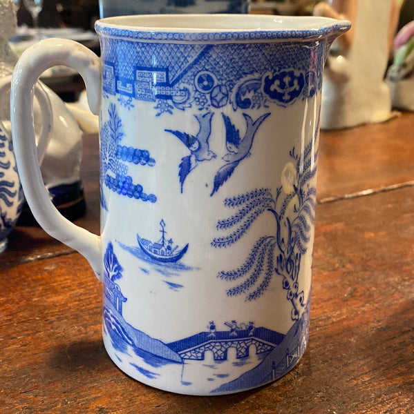 Blue Willow Pitcher, Unusual Color