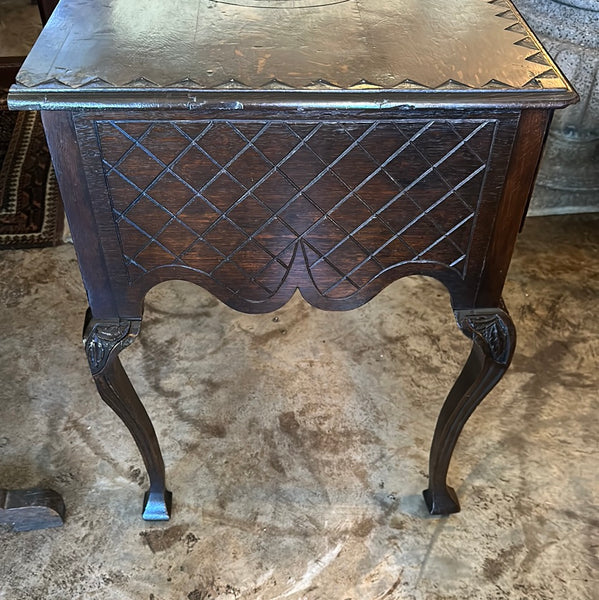 English Carved Oak Low Boy