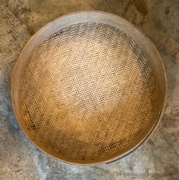 English Beech and Split Cane Hop Sieve